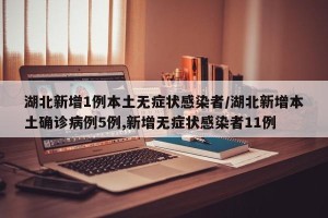 湖北新增1例本土无症状感染者/湖北新增本土确诊病例5例,新增无症状感染者11例